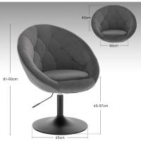 Taburete de Bar de Acero Cromado Taburete Bajo de Silla de Bar Taburete de Conferencia de Peluquería Taburete de Oficina Blanco BH41ws-1 - details 28