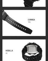 SKMEI-reloj deportivo para hombre, cronómetro con luz trasera, cuenta atrás, resistente al agua, 5bar, alarma - details 22