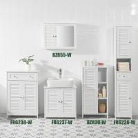 Armario de Baño Blanco con 1 Puerta y 3 Estantes Tamaño 48x24x96 cm - details 4