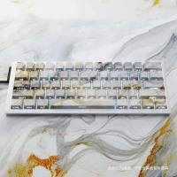 Lado de mármol grabado transmisión de luz original sublimación de calor de cinco lados PBT pequeño juego completo de teclado con teclas 84/98/10 - details 1
