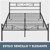 Cama Individual Hierro Cama Metálica para colchón de 90 x 190cm Cama Industrial Estructura Metal - details 50