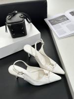 Temperamento francés bolsa cabeza sandalias nueva trasera stiletto vacío tacones altos socialite cabeza puntiaguda boca poco profunda zapatos individuales - details 40