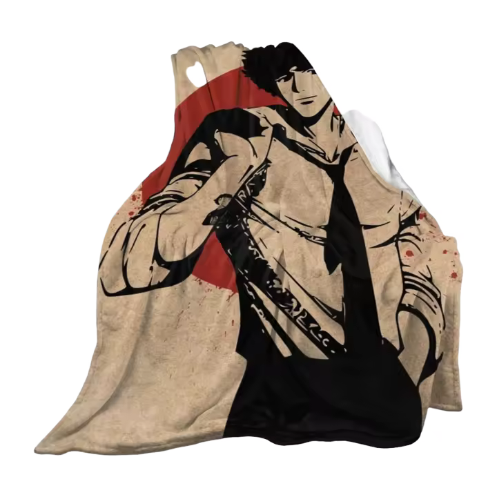 Manta de franela de Anime vaquero Bebop, manta térmica cálida de microfibra, suave, ligera, para sofá, cama, todas las estaciones - 1