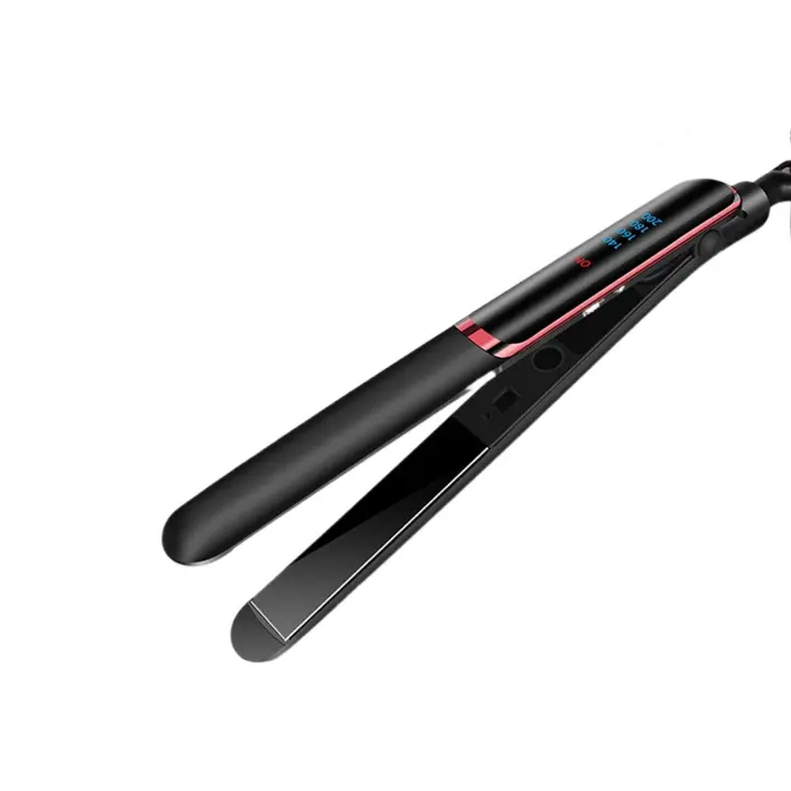 Plancha de pelo profesional de cerámica iónica, alisador de pelo de calentamiento rápido, plancha plana de iones negativos, pantalla Lcd - 1