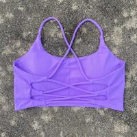 Sujetador deportivo con tirantes cruzados para mujer, Top corto de entrenamiento para yoga, Bralette de fitness de alto impacto, ropa interior acolchada para correr de talla grande - details 5
