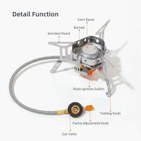 Estufa de camping de 3000W, picnic, senderismo, pesca, quemador de gas, mochilero, horno pequeño, camping al aire libre, utensilios de cocina VIE - details 3