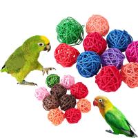 Juguetes para mascotas, juguetes para masticar pájaros, pelota de ratán, juguete para loro, periquito, cacatúa, juguetes para masticar, jaulas para loros, juguetes, 5 uds. - details 0