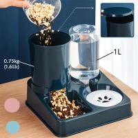 Dispensador de Agua Automático para Gatos Alimentador de Comida y Agua 2 en 1 Inclinable - details 1