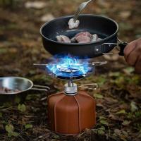 Estufa para acampar al aire libre, mini con bolsa de advertencia, estufa de gas portátil para senderismo, montañismo y pesca - details 0