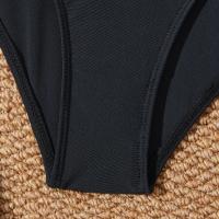 Traje de Baño de Una Pieza Bajo la Espalda 2025 Traje de Baño Sexy con Cuello en V - details 6