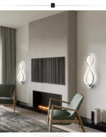 Lámpara LED de pared moderna para dormitorio, iluminación de pasillo interior, decoración de noche, AC85-265V, 24W - details 6