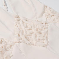 Vestido de tirantes de encaje con retazos calados versátiles a la moda para mujer nuevo estilo - details 6