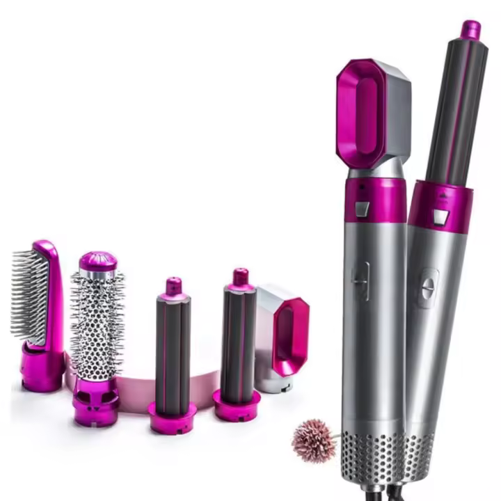 Cepillo Secador De Pelo Profesional 5 En 1, Herramienta Eléctrica De Estilismo, Rizador De Pelo Automático, secador dyson,difusor pelo rizado - 1