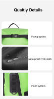 Bolso de ciclismo para mujer, bandolera pequeña de punto, bolso de hombro para montar a diario, monedero negro - details 9