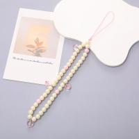 Cordón de teléfono con cuentas hecho a mano, correa de muñeca con cuentas, cadena de teléfono con perlas, eslinga antipérdida colorida, accesorios para teléfono móvil - details 20