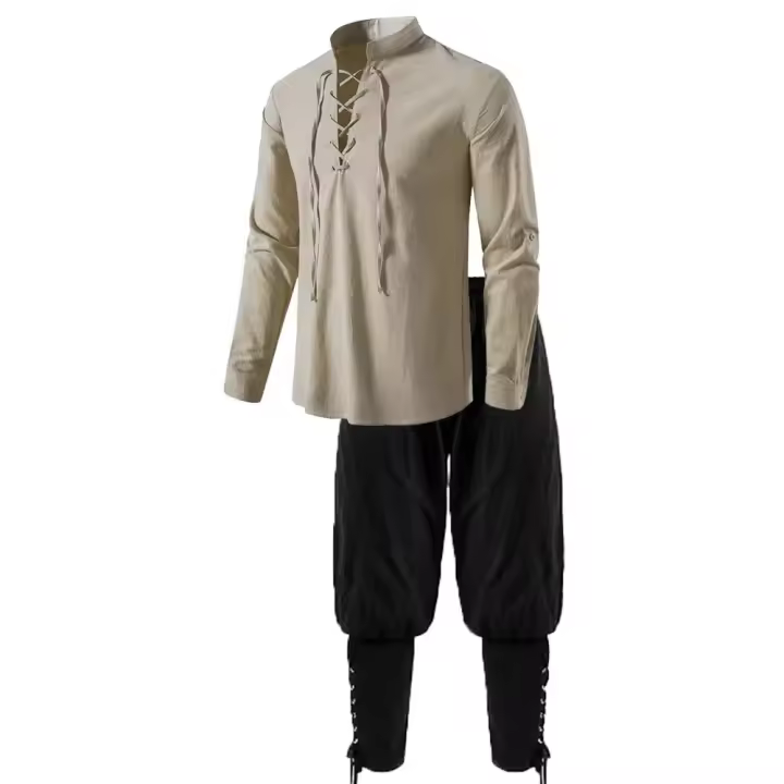 Conjunto Medieval para Caballero, Camisas de Pirata Renacentista - 1