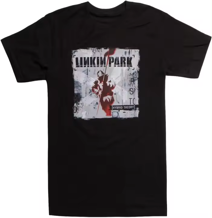 Camiseta Híbrida Linkin Park Negro Moda para Hombres - 1