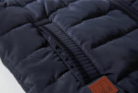 Chaqueta de lana con cuello levantado para hombre, chaleco acolchado informal, camisetas cálidas impermeables - details 11