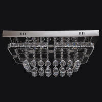 Lámpara de araña de cristal con mando a distancia, 60x40x30 cm, decoración LED, lámpara de techo para 30 metros cuadrados - details 8