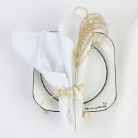 Pañuelos de Algodón Natural 6 Pcs 30x45cm Ideal para Boda, Despedida de Soltera, Mesa de Té - details 5
