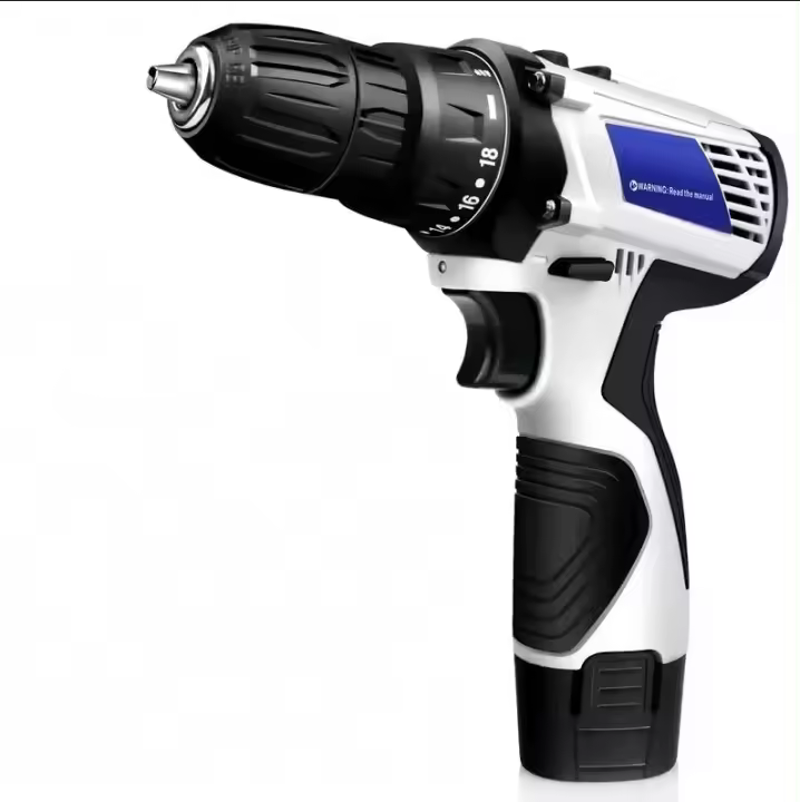 Kit de Taladro Inalámbrico Mini 12V Destornillador Eléctrico con Luz de Trabajo LED - 1