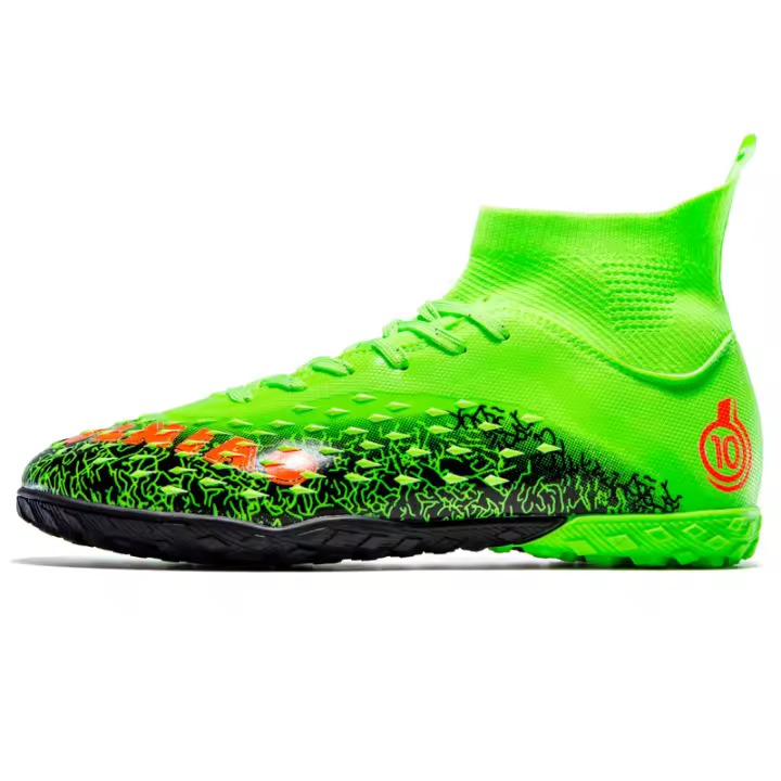 Zapatos de fútbol para hombre, botines de fútbol para terreno firme, zapatillas de entrenamiento de fútbol profesional para interiores y exteriores atléticas para adultos - 1