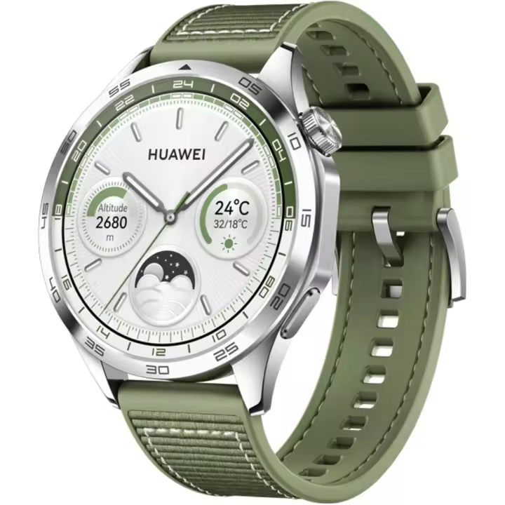 Caliente HUAWEI Watch GT 4 B19W 46mm Bluetooth Smartwatch 1.43 "Pantalla AMOLED Correa compuesta - Verde - 1