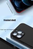 Funda de teléfono mate de silicona negra de lujo para iPhone 11 12 13 14 15 16 Pro Max 15 Plus 12 Mini 16E Xr Xs Max funda trasera suave - details 3