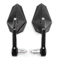Black Motorcycle Bar End Mirrors Side 22MM 7/8" Handlebar Mirror Universal Rear View For Street Bike Cafe Racer - details 5