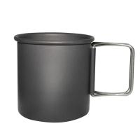 Taza de agua para acampar al aire libre, vajilla de aluminio plegable portátil para senderismo, Picnic y montañismo, 300ml - details 4