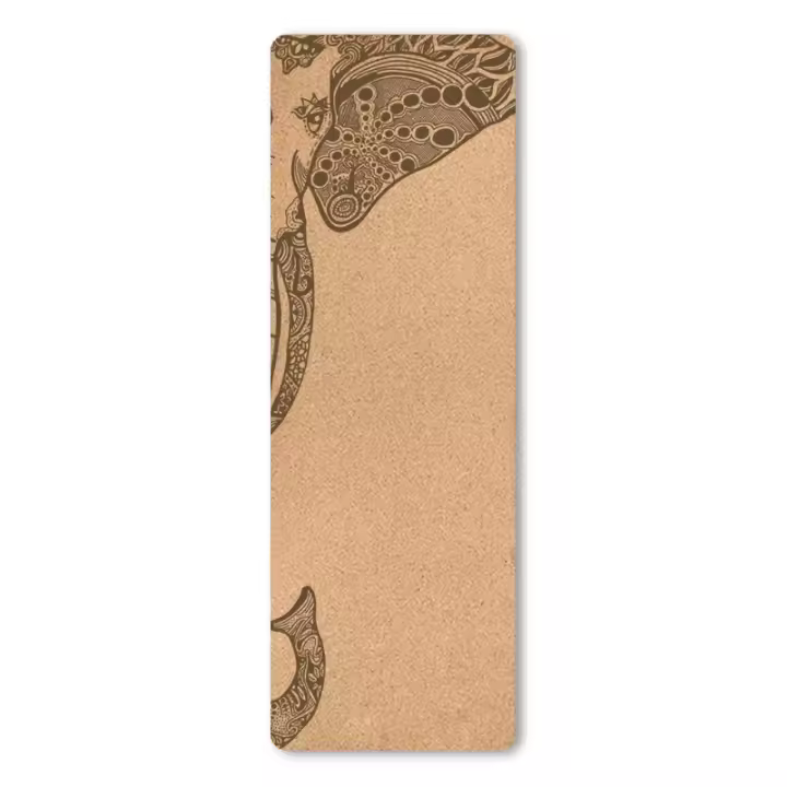 Estera de Yoga Antideslizante y Absorbente de Sudor Estampada de TPE Natural - 1
