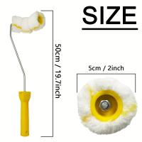 Rodillo de pintura para tuberías con kit de mango para tuberías de gas redondas, tuberías de agua, tuberías contra incendios, tuberías de valla o superficies arqueadas, 3 piezas micro finas y 3 piezas de rodillos de fibra rugosa alternativa - details 5