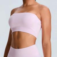 Top deportivo sin costuras estilo tubo para yoga, gimnasio, sexy, sin tirantes, espalda descubierta, chaleco de yoga, sujetador deportivo. - details 2