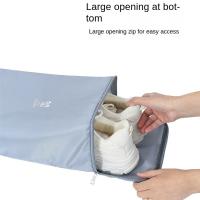 Bolsa de viaje impermeable para zapatos, ligera y transpirable, organizador con cremallera, bolsa de transporte para zapatos de gran capacidad - details 4