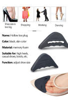 Plantillas de tacón alto para mujer, Protector de medio antepié para el dedo del pie, almohadillas para aliviar el dolor, ajuste de relleno frontal para zapatos grandes - details 0