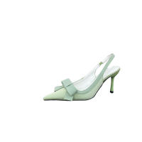 Stiletto tacones altos bolsa francesa cabeza sandalias zapatos de hadas nuevo temperamento arco puntiagudo solo zapatos - details 49