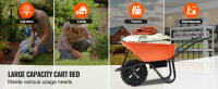 Carro de carretilla eléctrica SucceBuy: potencia de 500 W, 5 pies cúbicos. Pie. Capacidad, carga de 330 libras, ideal para jardines y granjas - details 4
