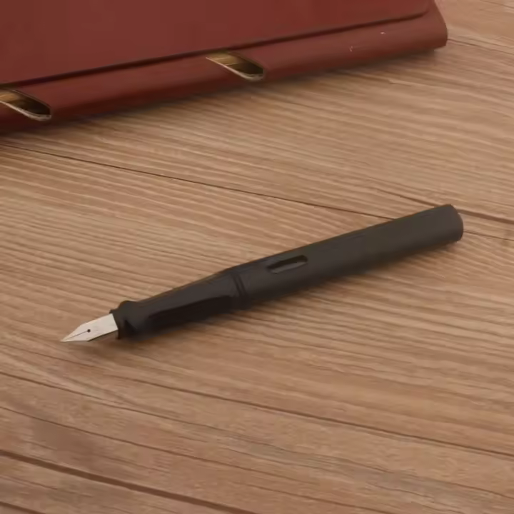 Pluma estilográfica de plástico negro mate 860, punta EF, papelería verde esmerilado, material escolar y de oficina, bolígrafos de tinta, 1 ud. - 1