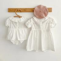 Pelele de algodón para niña, recién nacida, vestido de cebo blanco, ropa de primavera y verano - details 3