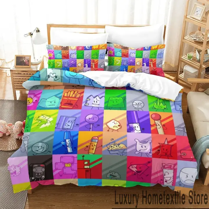 Juego de Ropa de Cama 3D de Dibujos Animados Tamaño Cama Twin, Rey, Raina - 1