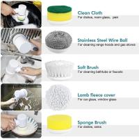 Cepillo limpieza hogar eléctrico multifuncional con 5 Cabezales de Cepillos ,para bañera de baño, Cocina, azulejo, Ventana, bañera, Plato, Fregadero - details 2