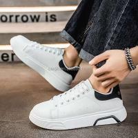 Nuevo 2025 zapatos de hombre de estilo caminante de cuero artificial de capa superior de alta calidad, fábrica de calzado deportivo informal de bajo precio, Guangzhou - details 8