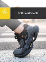 Zapatillas de trabajo con hebilla giratoria, zapatos protectores, zapatos de seguridad industrial a prueba de pinchazos, zapatos con punta de acero antigolpes - details 10