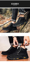 Zapatos de hombre al aire libre de terciopelo de piel de vaca de primera capa de cuero mate de alta calidad - details 0