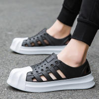 Agujero zapatos pareja ocio al aire libre versión coreana playa transpirable antideslizante suela suave hueco sandalias lluviosas - details 22