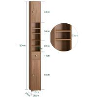 Mueble de Baño de Alto Estante Estanterías con 2 Puertas y Cajón Blanco Tamaño 20x20x180cm - details 31