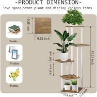 Soporte de Plantas de 5 Niveles Estante de Metal para Múltiples Flores - details 6