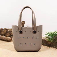 Bolso De Playa Grande Para Verano EVA Inodoro Para Mujer Bolsa De Picnic Con Agujeros Impermeable Bolsa De Hombro Con Manija - details 16