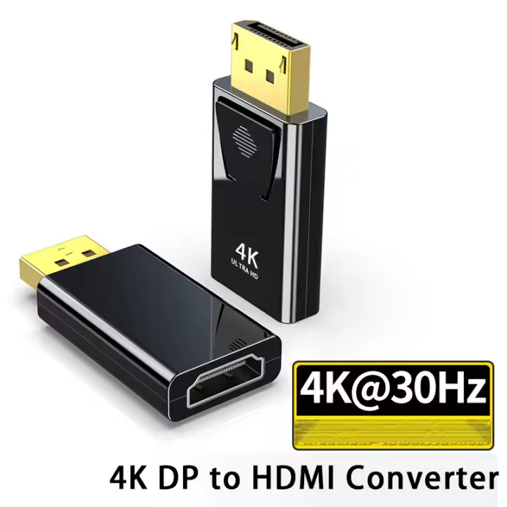 Minisopuru Adaptador Electrónico Conector de DisplayPort a HDMI 4K 60hz 1080P - 1