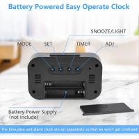 Reloj Inteligente de Cabecera, Despertador Digital de 12/24 Horas con Retroiluminación LCD, para Dormitorio,Oficina y Viaje - details 3